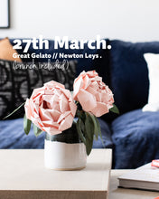 PEONIES WORKSHOP /// 27th March 2025 /// GREAT GELATO