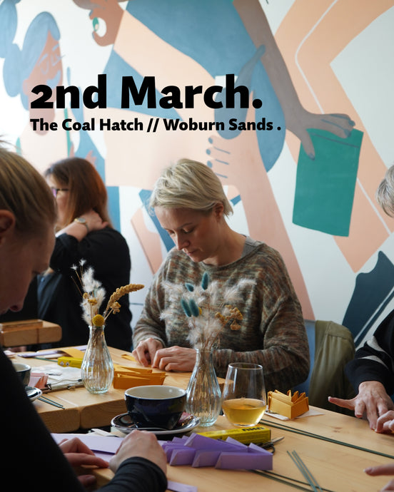 ORIGAMI PEONIES WORKSHOP /// 2nd MARCH 2025 /// THE COAL HATCH . WOBURN SANDS