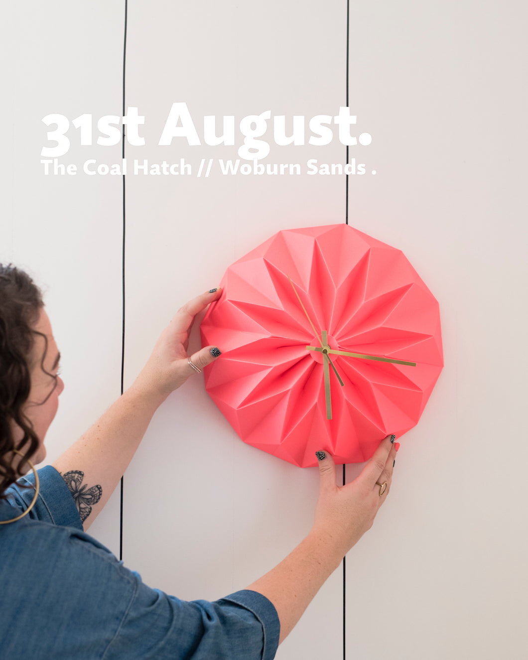 ORIGAMI CLOCK WORKSHOP /// 31st AUGUST 2025 /// THE COAL HATCH . WOBURN SANDS