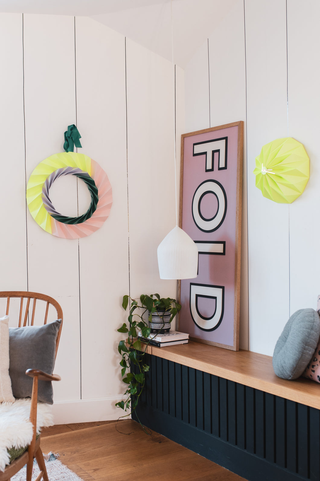 NEON YELLOW ORIGAMI CLOCK – Origami Est